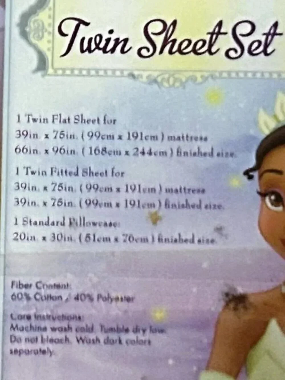 4pc~Twin sz Comforter+Sheet Set~Disney Princess Tiana&The Frog Jazz Orleans~NEW